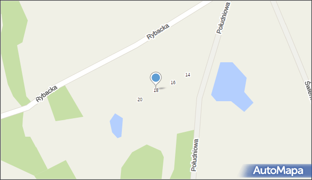 Roztoka, Południowa, 18, mapa Roztoka