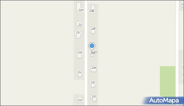 Ruda-Bugaj, Podleśna, 23G, mapa Ruda-Bugaj