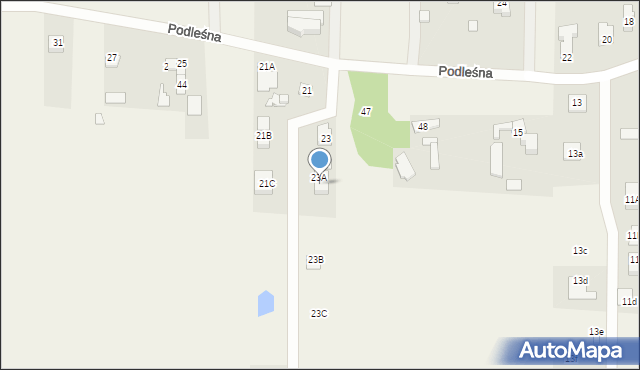 Ruda-Bugaj, Podleśna, 46c, mapa Ruda-Bugaj