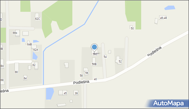 Ruda-Bugaj, Podleśna, 56C, mapa Ruda-Bugaj