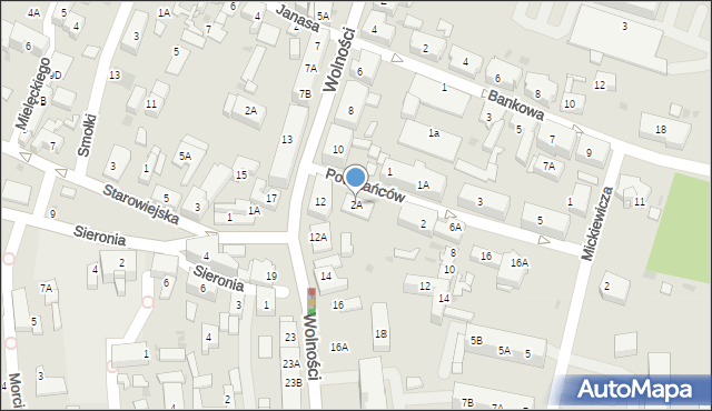 Ruda Śląska, Powstańców, 2A, mapa Rudy Śląskiej