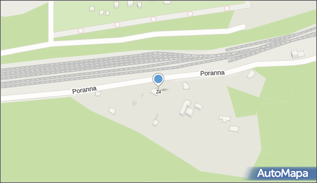 Ruda Śląska, Poranna, 24, mapa Rudy Śląskiej