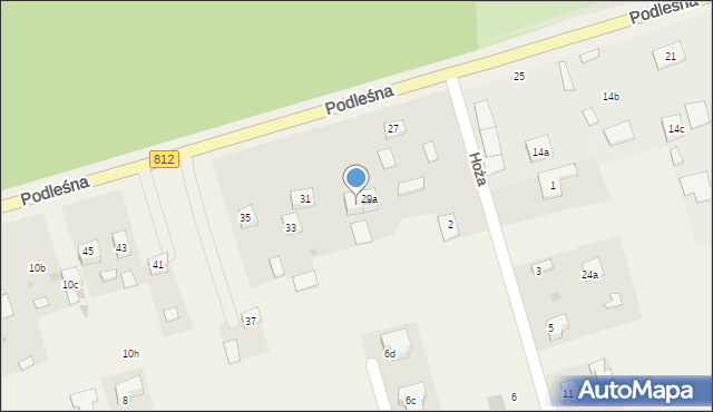 Rudka, Podleśna, 29b, mapa Rudka