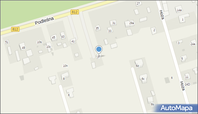 Rudka, Podleśna, 37, mapa Rudka