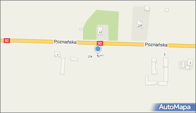 Rumianek, Poznańska, 7b, mapa Rumianek