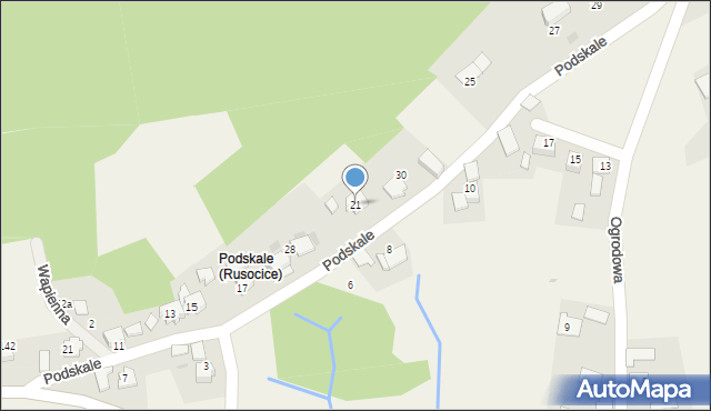 Rusocice, Podskale, 21, mapa Rusocice