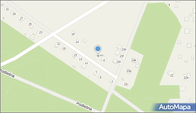 Rybczyzna, Podleśna, 6, mapa Rybczyzna