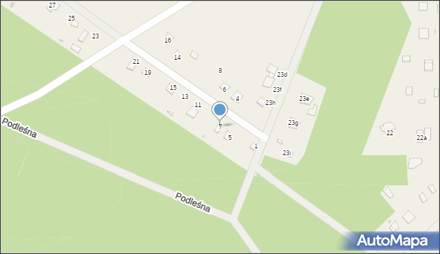 Rybczyzna, Podleśna, 7, mapa Rybczyzna