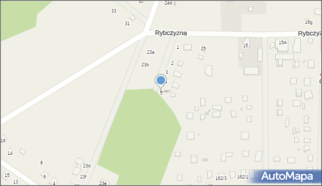 Rybczyzna, Poziomkowa, 5, mapa Rybczyzna