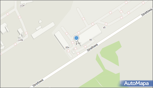 Rybnik, Podmiejska, 9, mapa Rybnika