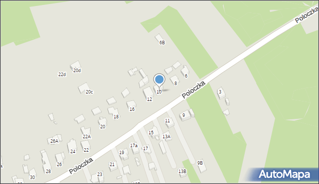 Rybnik, Poloczka Wiktora, 10, mapa Rybnika