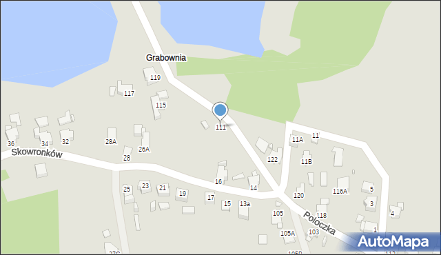 Rybnik, Poloczka Wiktora, 111, mapa Rybnika