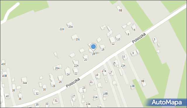 Rybnik, Poloczka Wiktora, 18, mapa Rybnika