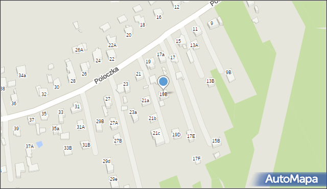 Rybnik, Poloczka Wiktora, 19B, mapa Rybnika