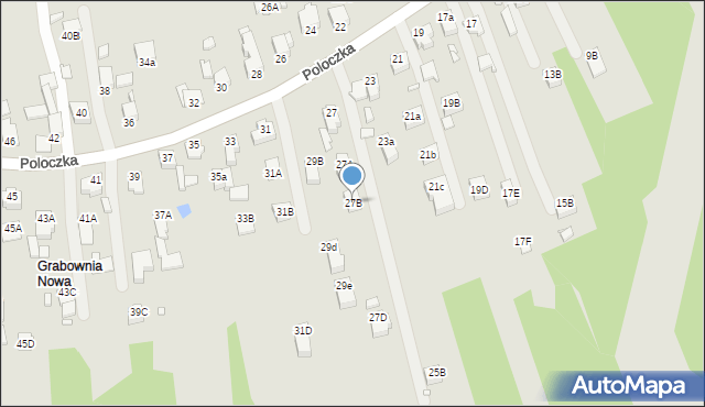 Rybnik, Poloczka Wiktora, 27B, mapa Rybnika