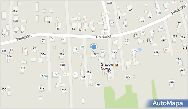 Rybnik, Poloczka Wiktora, 45A, mapa Rybnika