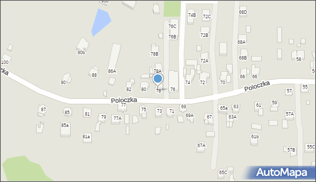 Rybnik, Poloczka Wiktora, 78, mapa Rybnika