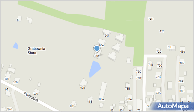 Rybnik, Poloczka Wiktora, 90d, mapa Rybnika