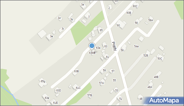 Rybnik, Pojdy Jana, ks., 63AB, mapa Rybnika