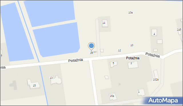 Rydzyny, Potaźnia, 16, mapa Rydzyny