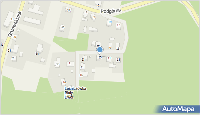 Ryjewo, Podgórna, 25, mapa Ryjewo