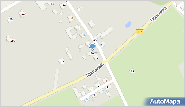Rypin, Podmiejska, 1A, mapa Rypin