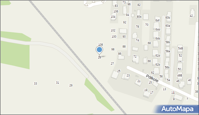 Rząska, Półkole, 29, mapa Rząska