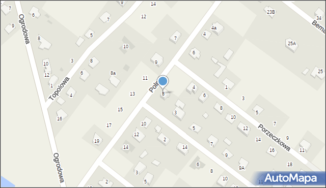 Rzekuń, Polna, 8, mapa Rzekuń