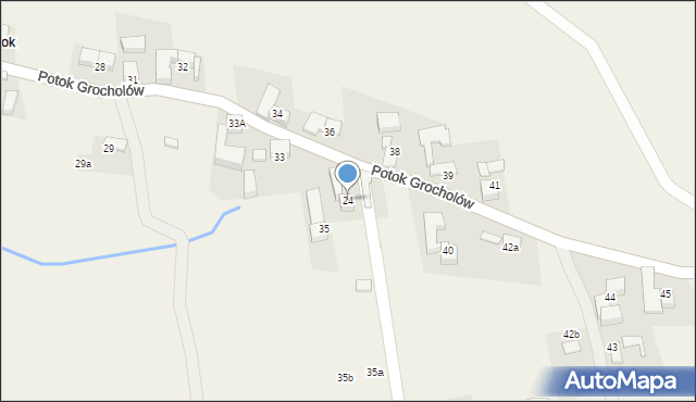 Rzepiska, Potok Grocholów, 24, mapa Rzepiska