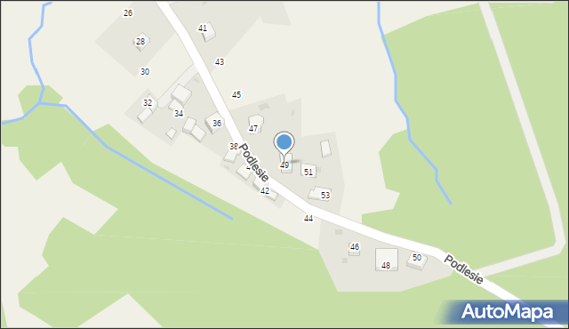 Rzeszotary, Podlesie, 49, mapa Rzeszotary