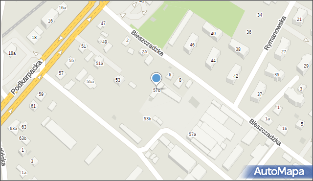 Rzeszów, Podkarpacka, 57b, mapa Rzeszów