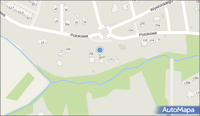 Rzeszów, Potokowa, 15, mapa Rzeszów