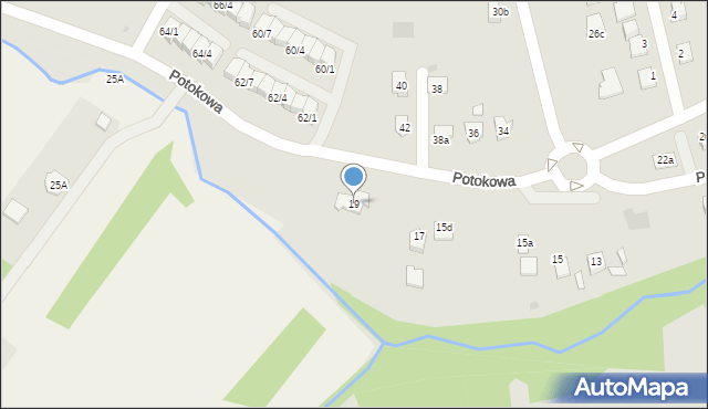 Rzeszów, Potokowa, 19, mapa Rzeszów