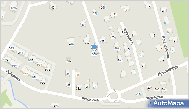 Rzeszów, Potokowa, 30b, mapa Rzeszów