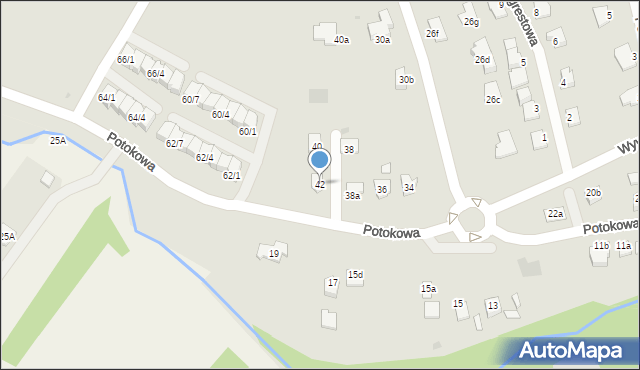 Rzeszów, Potokowa, 42, mapa Rzeszów