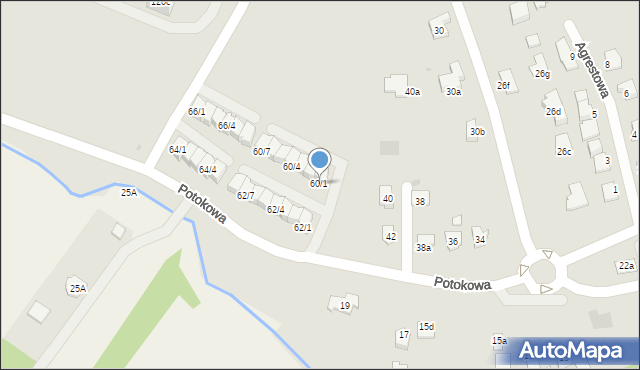 Rzeszów, Potokowa, 60/1, mapa Rzeszów