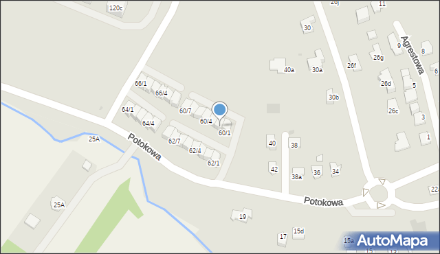 Rzeszów, Potokowa, 60/2, mapa Rzeszów