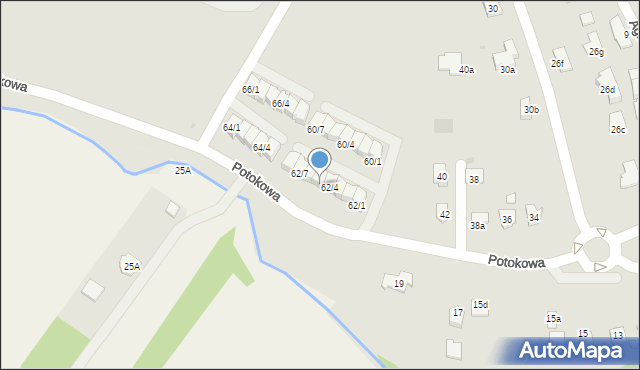 Rzeszów, Potokowa, 62/5, mapa Rzeszów