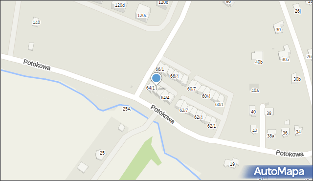 Rzeszów, Potokowa, 64/2, mapa Rzeszów