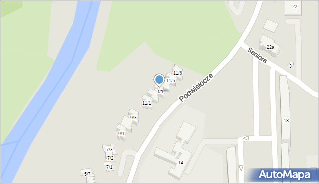 Rzeszów, Podwisłocze, 11/3, mapa Rzeszów