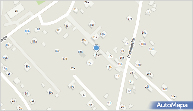 Rzeszów, Podmiejska, 13a, mapa Rzeszów