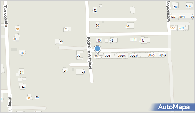 Rzeszów, Pogodne Wzgórze, 38/1, mapa Rzeszów