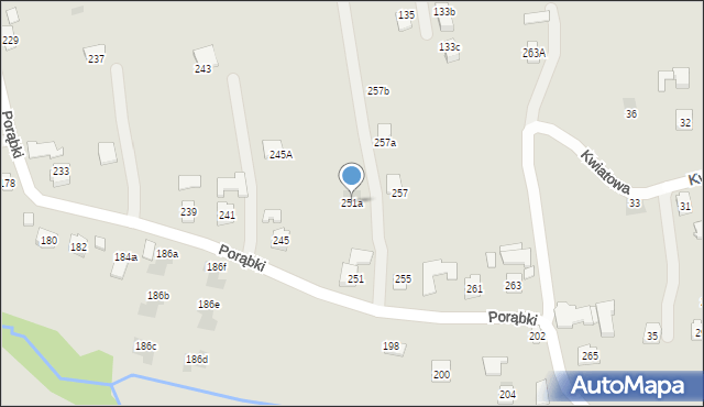 Rzeszów, Porąbki, 251a, mapa Rzeszów