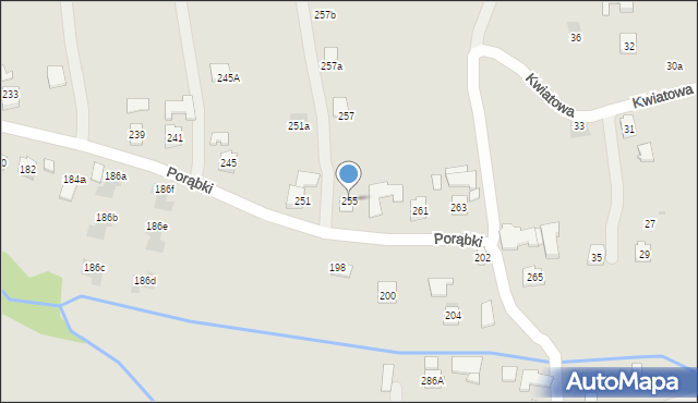 Rzeszów, Porąbki, 255, mapa Rzeszów