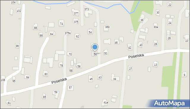 Rzeszów, Poselska, 56, mapa Rzeszów