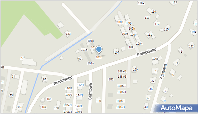 Rzeszów, Potockiego Alfreda, hr., 101l, mapa Rzeszów