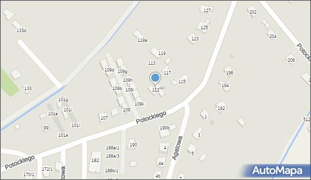 Rzeszów, Potockiego Alfreda, hr., 111, mapa Rzeszów