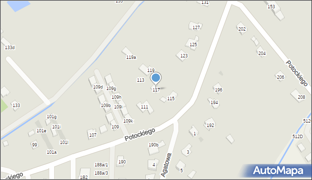 Rzeszów, Potockiego Alfreda, hr., 117, mapa Rzeszów