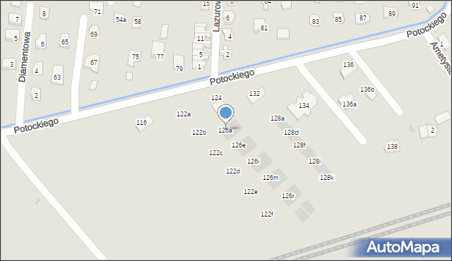 Rzeszów, Potockiego Alfreda, hr., 126a, mapa Rzeszów