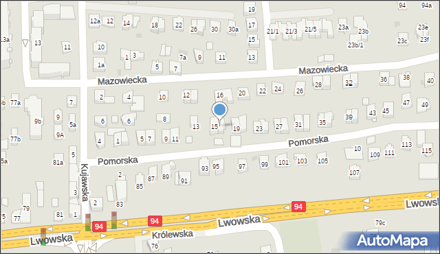 Rzeszów, Pomorska, 17, mapa Rzeszów